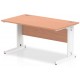 Rayleigh Cable Managed Straight Office Desk